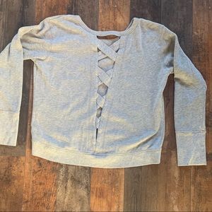 Women’s Z by Zella Open Back Crew Neck Sweatshirt
